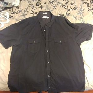 Calvin Klein button down short sleeve shirt.